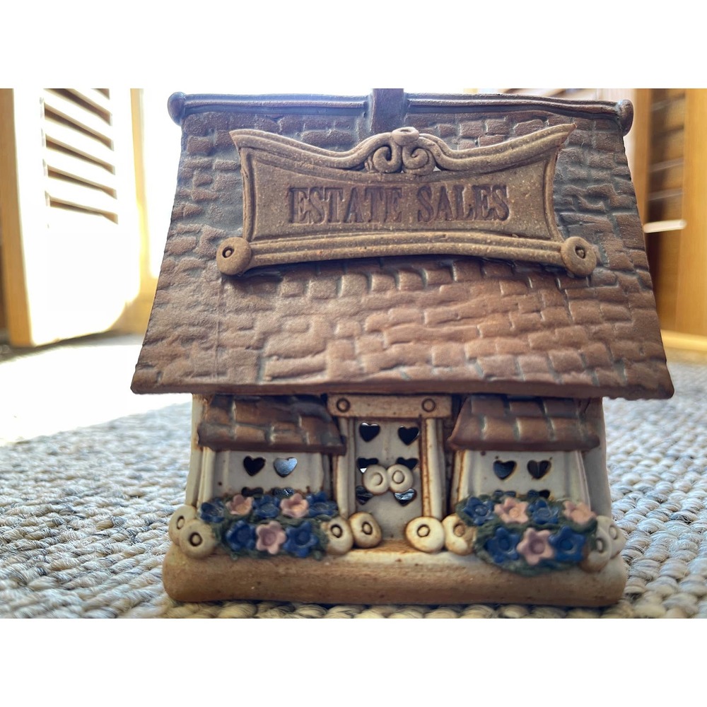 Windy Meadows Pottery Estate Sales Candle House Unsigned‎ 639/674 Jan Richardson
